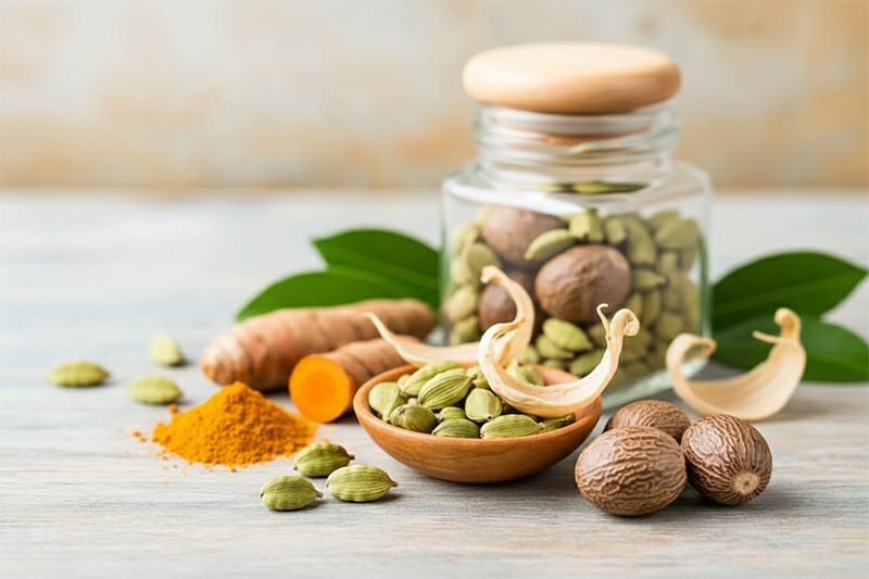 Other Ceylon Spices(Cardamom, Nutmeg, Mace, Turmeric, and more)